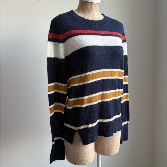 LOFT Crew Neck Striped Sweater Size Medium NEW - Picture 4 of 5